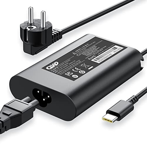 QYD 130W USB Type-C PD Netzteil Notebook Ladegerät für Laptop Ladekabel Dell Precision 5520 5540 5550 5750 3560 3550 3551, Precision 5530 2in1,XPS 15 2in1 9575, XPS 15 9500 USB-C ladegerät Power Cord