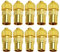 10 Stücke Metall TV Antennen Koaxial Stecker, KUOQIY 5 Buchse & 5 Stecker TV Antennen Koaxialkabel Adapter, Weiblich Männlich Koaxialkabel RF Antennenstecker für RF Kabel, Vergoldet