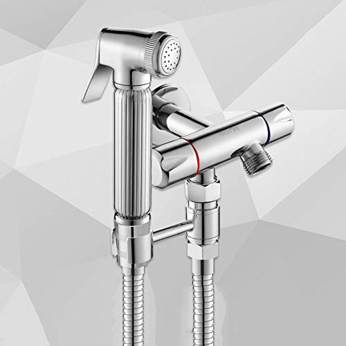Grifo de bidé Todo cobre Pulverizador de bidé de mano Kit de higiene Pulverizadores de pañales Pistola de pulverización de inodoro Bidet Flusher-H (M)