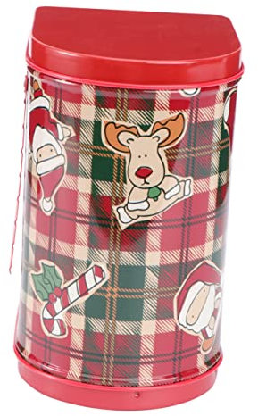 Garneck 2 Stück Box Einzigartige Weihnachts-briefkasten Aus Weißblech in Briefkastenform Für Süßigkeiten Weihnachtsgeschenkboxen Karomuster