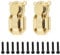 LT Easiyl Set mit 2 Modellauto-Differenzialdeckeln aus Messing für Vorder- und Hinterachsgehäuseabdeckung Kompatibel mit Axial SCX24 90081 AXI00001 AXI00002 1/24 RC Crawler Car mit Schrauben
