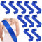 10 Stück Schärpe Blau Schärpe Bedrucken Selbst Beschriften DIY Schärpe Blau Bedrucken Leere Schärpen Individuelle Satin Für Party-Dekorationen, Geburtstag, Hochzeit, Brautparty, Geburtstagsfeier