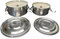 WOWOCON® Wachsfresser Kerzenfresser Schmelzlicht Outdoor Kerzen aus Edelstahl wiederbefüllbar lange Brenndauer Feuer mit Dauerdocht zum Wachs und Kerzenreste schmelzen (Set Größe: M+L)