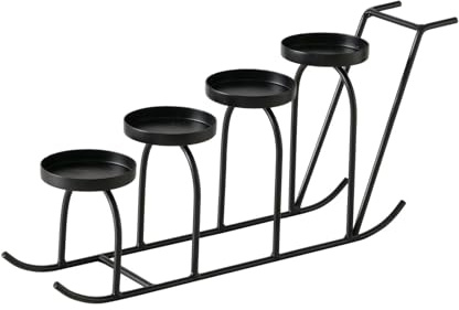 BOLTZE Slido Kerzenleuchter schwarz 45,5cm