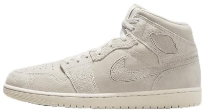 Nike Air Jordan 1 Mid SE Craft Herren Schuhe (FQ3224-100, Pale Ivory/Legend Light Brown/Sail), Pale Ivory/Legend Light Brown/Sail, 45.5 EU