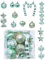 21Pcs Mint Green Shatterproof Christmas Baubles & Balls - Hanging Decorations for Xmas Tree, Wedding, Party