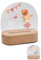 Bärenfreunde® - Personalisiertes Nachtlicht für Babys - Individuelle Nachttischlampe für Kinder - Personalisierte Geschenke Kinder - Babygeschenk - Geschenk zur Geburt (Maus mit Blume)