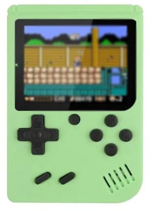 Mini Consola portátil Retro de Videojuegos con 500 Juegos de 8 bits Pantalla LCD a Color de 3,0 Pulgadas. - Verde -