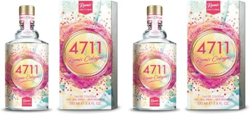 4711® Remix Cologne Orangenblüte - Festival Vibes | Eau de Cologne - floral fruchtiger Duft rund um die Orangenblüte - fruchtig frech ge-remixt! | 100ml Natural Spray Vaporisateur (Packung mit 2)