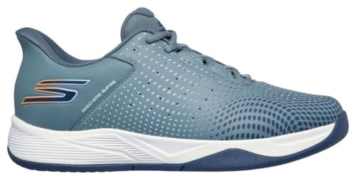 Skechers Men's Viper Court Reload Hands Free Slip-ins Sneaker, Slate, 9 UK