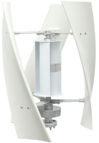 Vertikaler Windturbinen 100W Vertikale Windgenerator Windkraftanlagen Windkraftanlage Generator für Zuhause mit Controller und 4 Lüfterblättern geeignet (12, Volt)
