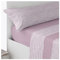 Acomoda Textil – Juego Sábanas Microfibra con Bajera Ajustable, Encimera y Funda Almohada para Cama Individual y Matrimonio. Sábanas Verano Invierno Cómodas y Transpirables. (Veiga Rosa, Cama 90 cm)