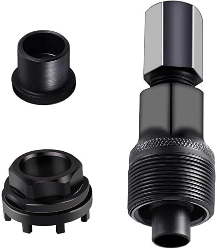 Puasok Fahrradkurbelabzieher, Kurbelabzieher Fahrrad, 42 Mm Fahrrad Tretlager Tool, Kurbelabzieher with 8-Level Inner Bearing Shells for Many Bicycle Types