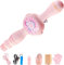 Machine à bulles de fumée colorée et baguette élastique à bulles – Machine à bulles de fumée interactive magique élastique avec effet de fumée élastique pour fête, accessoires fantaisie d'intérieur et