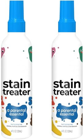 fleckenentferner kleidung,120 ml stain treater spray, stain remover clothes, Tragbar Stain Remover Spray, Hartnäckige Flecken schnell aus Babykleidung entfernen（2pcs）