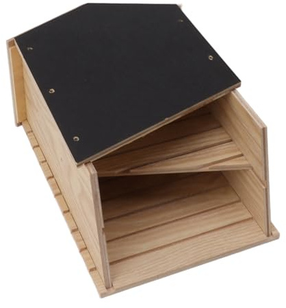 Nichoir Pour Chauve-Souris En Bois, Kit De Maison Pour Chauves-Souris Bat House For Outdoors Boîte À Chauves-Souris Abri Coupe-Vent En Bois À Double Compartiment Perchoir Artificiel Pour Jardin