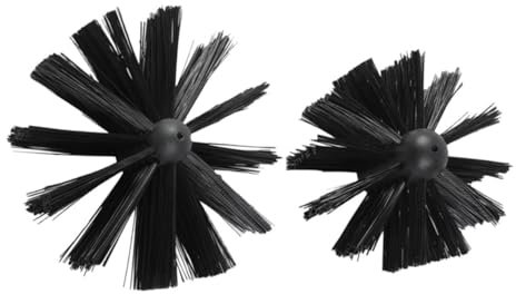 SWOOMEY Schornsteinreinigungsbürste Kunststoff Mit Gewindeverbindung 2 Stück Trocknerentlüftungs Und Kaminreinigungsset Praktisch Und Flexibel Für Innenwände Von Schornstein Und Wäschetrockner