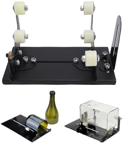 Candeon Glass Bottle Cutter, Bottle Cutting Tool Kit Glass Cutter for Bottles, Wine Bottle Cutter Kit for All Shapes Glass Cutting Tool for Cutting Round Square Wine, Beer Bottles