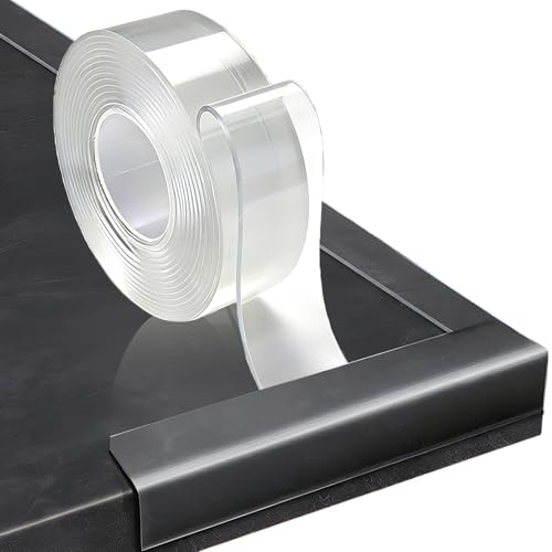 Kantenschutz Transparent Selbstklebend 3m(L) x30mm(B) x2mm(D), Tischkantenschutz Baby Extra Stark aus Nano Klebeband, Weicher Kantenschutz für Glastisch, Tisch, Möbel & Wände