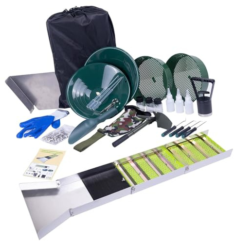 Caja de Esclusa Plegable para Exploración de Oro - Aleación de Aluminio para Corrientes de Ríos con Dise?o Portátil y Resistente