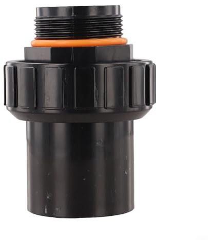 Raccordo per filtro a sabbia in PVC con giunti filettati, accoppiamento dritto per tubi dell'acqua per sistema di filtraggio della piscina, adattatore per piscina da 3,8 cm e 5 cm, nero o bianco (3,8