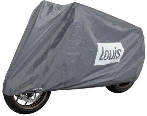 Louis Motorrad Abdeckplane Pure, Motorradabdeckung Universal, Outdoor Abdeckhaube, Wasserabweisend, UV-stabilisiert, Frostbeständig, Reißfest, Gummizüge Vorne und Hinten