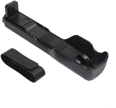 Lapiglo Gimbal plegable para estabilizador Pocket 3, amortiguador de mano con roscas dobles de 1/4 pulgadas, funda rígida protectora para cámara de acción, color negro