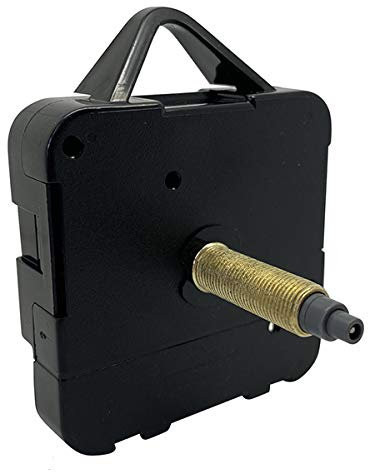 Tickendes Ersatz-Quartz-Uhrwerk mit Motormechanismus, Selbstmontage, Befestigungsmaterial, in verschiedenen Größen erhältlich, plastik, Schwarz , Supersize - Gold Thread 24mm - Total 30mm