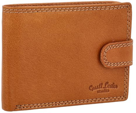 Gusti Geldbörse Leder - Gustav Herren Portemonnaie Brieftasche Geldbeutel Braun Leder