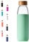 veegoal 18 Oz Borosilicate Glass Water Bottles with Bamboo Lid, BPA-FREE, Non-Slip Silicone Sleeve, and Stainless Steel Leak Proof Lid - Reusable Glass Bottle for Men and Women
