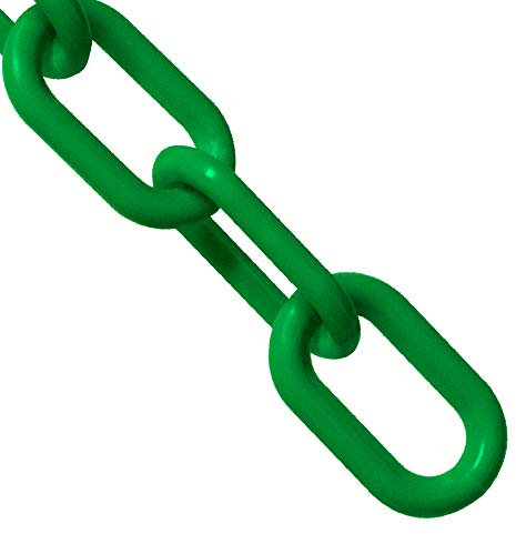 2,5 cm. Absperrkette, Kunststoff, 7,6 m, Grün