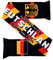 Euroscarves Deutschland Fußball HD Strickschal, Weiß, Schwarz, Rot, Gelb, fits all