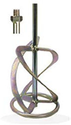 Leman - Malaxeur pour matériaux lourds D. 140 mm L. 590 mm filetage M14 - ABR142 - Leman