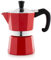 Bellemain Stovetop Espresso Maker Moka Pot (Red, 3 Cup)