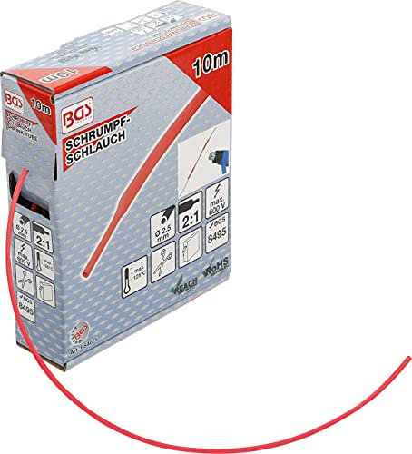 BGS 6846-1 | Scatola termoretraibile | Rosso | Ø 2,5 mm | 10 m