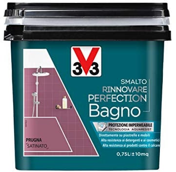 V33 SMALTO RINNOVARE PERFECTION BAGNO Prugna Satinato 0,75 L