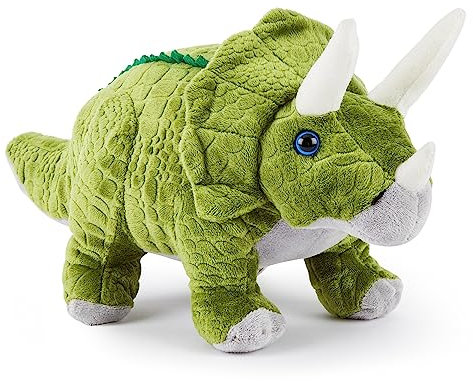 Zappi Co Plüsch Kinder Kuscheltier Weiches Kuschel Plüschtier - Teil der Safari-Tiere-Kollektion, Perfekt für Kinder(30cm)(Triceratops)