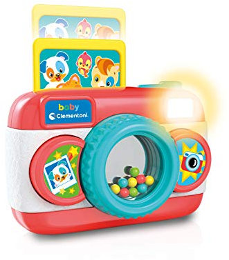 Clementoni- Baby Camera Appareil Photo Premier Age Jeu Musical Electronique Centre d'Activités Enfants 9 Mois +, Single, 17440, Multicolore, Petit