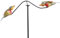 matches21 Windspiel Kinetik Windspinner Gartenkunst Gartendeko Vögel Zwei Vogelfiguren & Erdspieß Metall 1 STK 59x120 cm