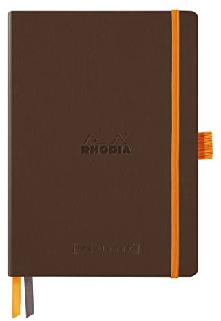Rhodia 117813C - Notizbuch Goalbook DIN A5 mit Softcover 120 Blatt weiß, dot/punktkariert, 90 g, Bronze, 1 Stück