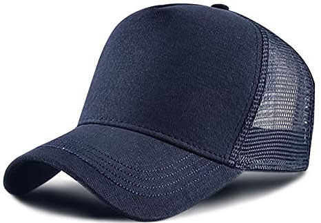 Baseballcap Meshcap Kappe 5 Panel Mesh Kappe Breathable Verstellbar Baseballmütze Truckercap für Herren und Damen (Tibetanisches blau)