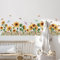 ANHUIB Blumen Wandtattoo,Sonnenblumen Wandtattoo,Wandsticker Garten Blumen,Wandaufkleber Pflanze Blumen,Sonnenblume Wandsticker Mädchenzimmer,Wandaufkleber Schlafzimmer Wohnzimmer Fenster Wanddeko