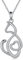 VENACOLY Katze Kette 925 Sterling Silber Katze Anhänger Halskette Mondstein Kette Katze Schmuck Geschenk für Damen Katze Lieber (Keltische weiße Katze)