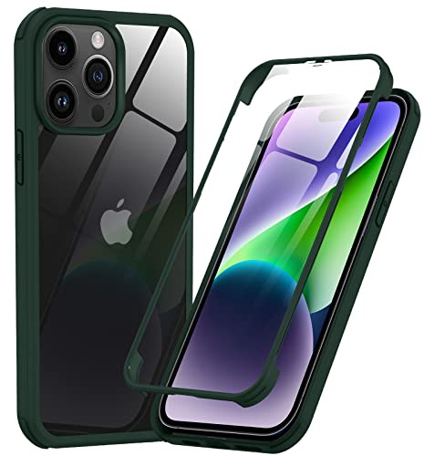 Phoneaura für iPhone 14 360 Grad Schutzhülle für iPhone 14 Handyhülle; iPhone 14 Hülle mit Kameraschutz für iPhone 14 Komplettschutz (Vorne+ Hinten)