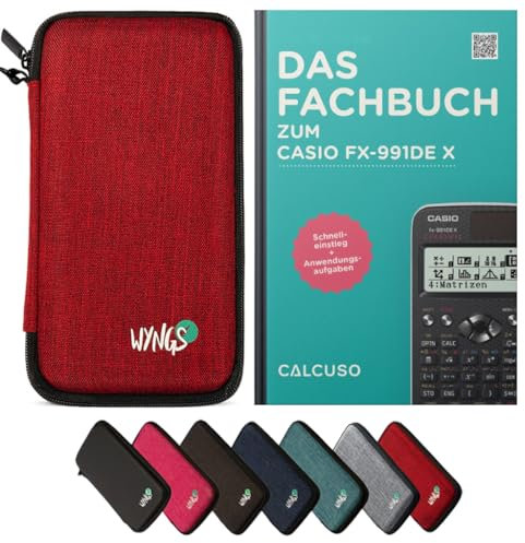CALCUSO Zubehör Standardpaket Rot kompatibel für Taschenrechner Casio FX-991DE X