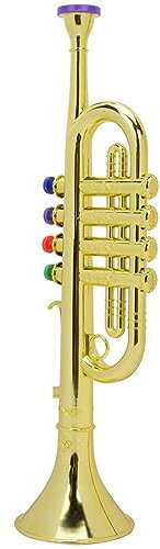 Trompete, Goldbeschichteter Kunststoff, Spielzeug, Simulation f¨¹r Kinder