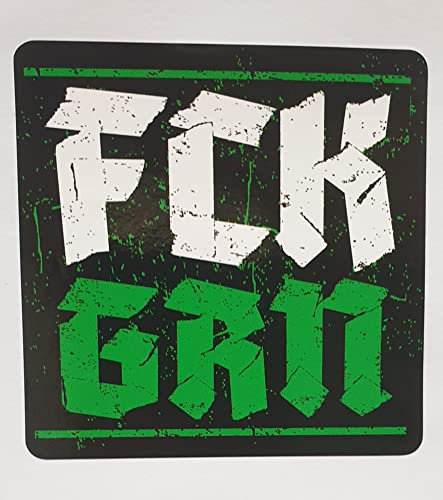 FCK GRN kein Bock auf grüne Aufkleber Sticker Fun