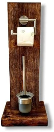 WC-Garnitur aus Altholz - rustikal