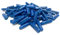 B Type Gel Filled Wire Connectors - Silicone Telephone Alarm Wire Crimp Bean Splice for Low Voltage Application, Blue (100 PCS)