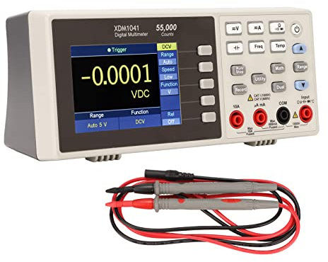 RTLR Multimetro da Banco Resistente all'usura 55.000 Conteggi AC 90-240 V Multimetro Accurato 65 Letture Al Secondo per la Misurazione della capacità (Spina UE)